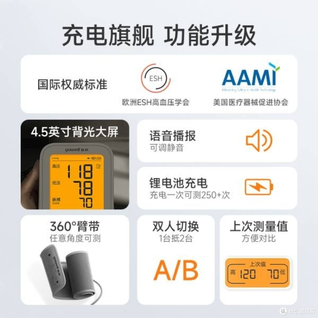 精准测量，健康管理——鱼跃YU680AR电子血压计