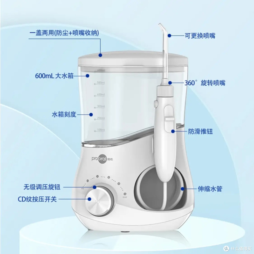 用博皓冲牙器，告别口腔隐患！清洁牙缝，健康笑容！