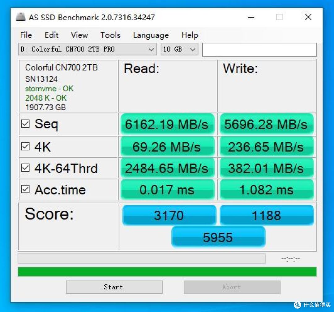AS SSD 10G