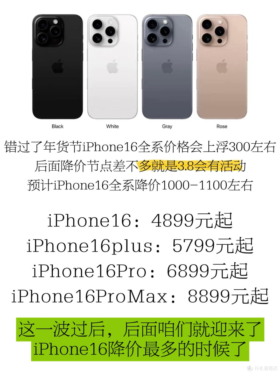 呕心沥血之作— iPhone16全系降价规律总结
