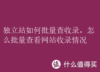 提高工作效率、优化网站策略，批量查收录和查看独立站收录情况的专业方法