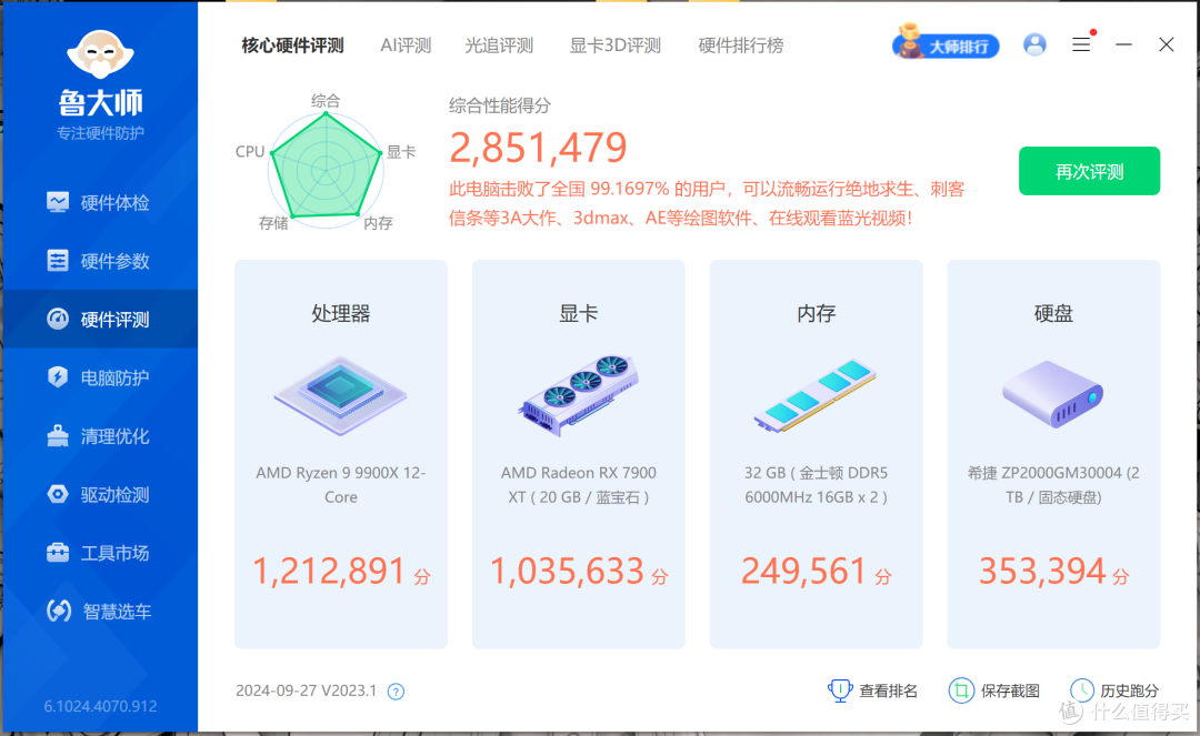 华硕X870E HERO+AMD 9900X,完美兼顾游戏与生产力的DIY主机它来了!