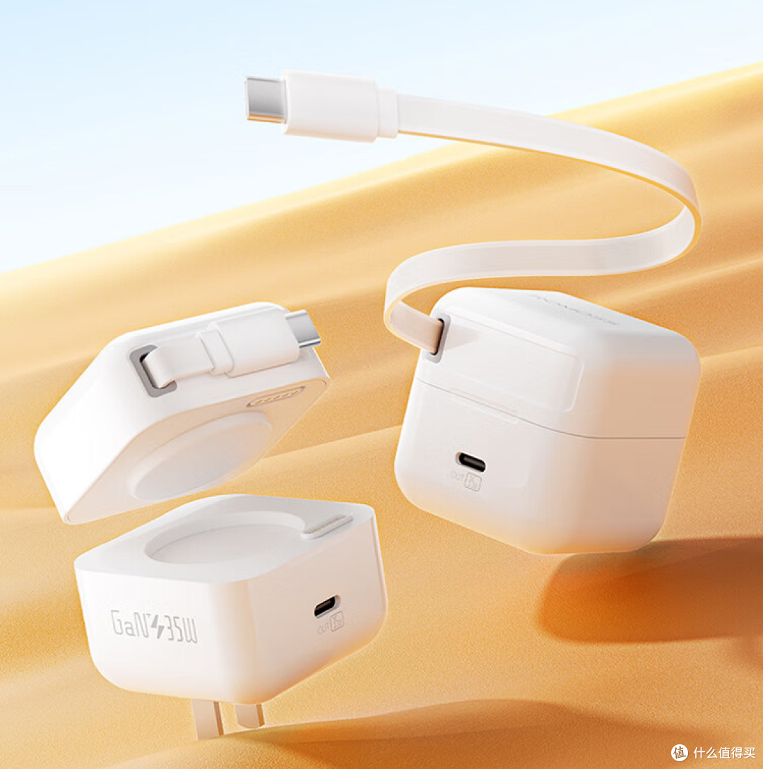 倍思、品胜等品牌为iPhone16推出自带USB-C伸缩线充电器