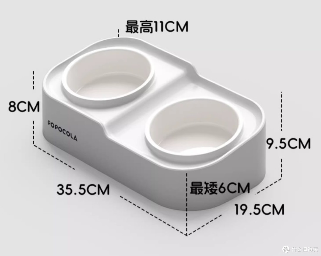 宠物饮食的理想选择 —— POPO陶瓷双碗护颈食盆