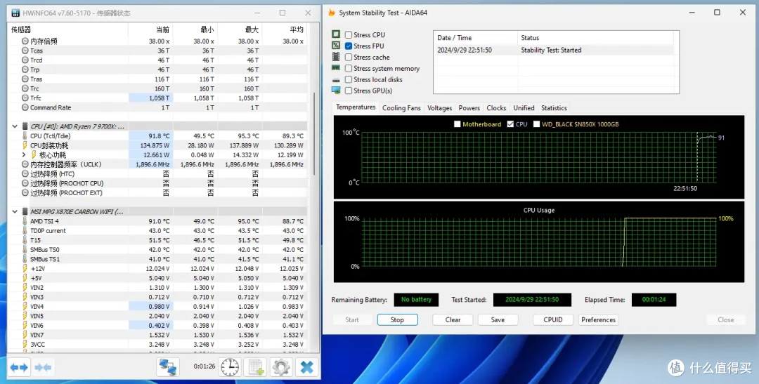 百元风冷可以压AMD R7 9700X吗?超频三RT500数显风冷测试