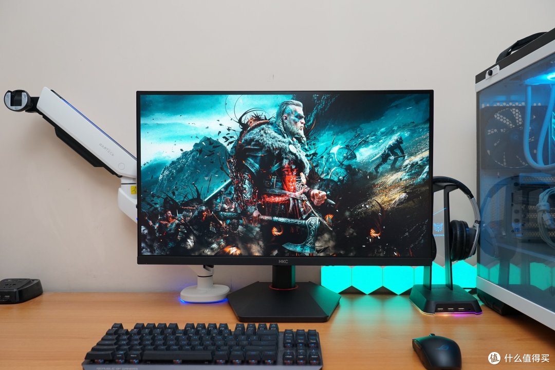 电竞与画质的完美结合:HKC G27H7Pro猎鹰二代4K双模显示器