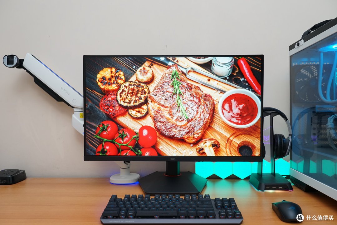 电竞与画质的完美结合:HKC G27H7Pro猎鹰二代4K双模显示器