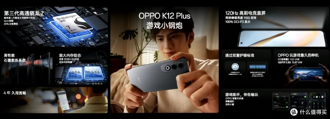 OPPO K12 Plus 新品发布:骁龙 7 Gen 3 处理器、6400mAh 超大电池,起售价仅 1799 元