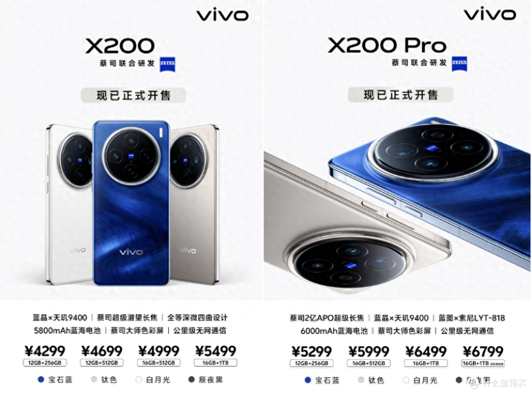 4299起!vivo X200系列正式开售,享受更多灭霸体验