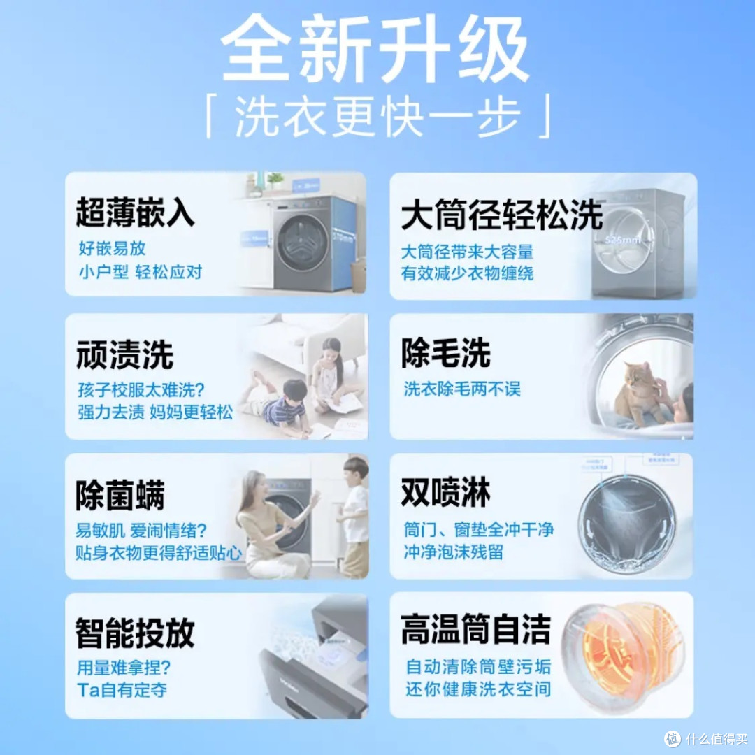 洗衣新选择,海尔10kg全自动洗衣机,智能投放,除菌螨纤美,轻松洗净每一寸衣物