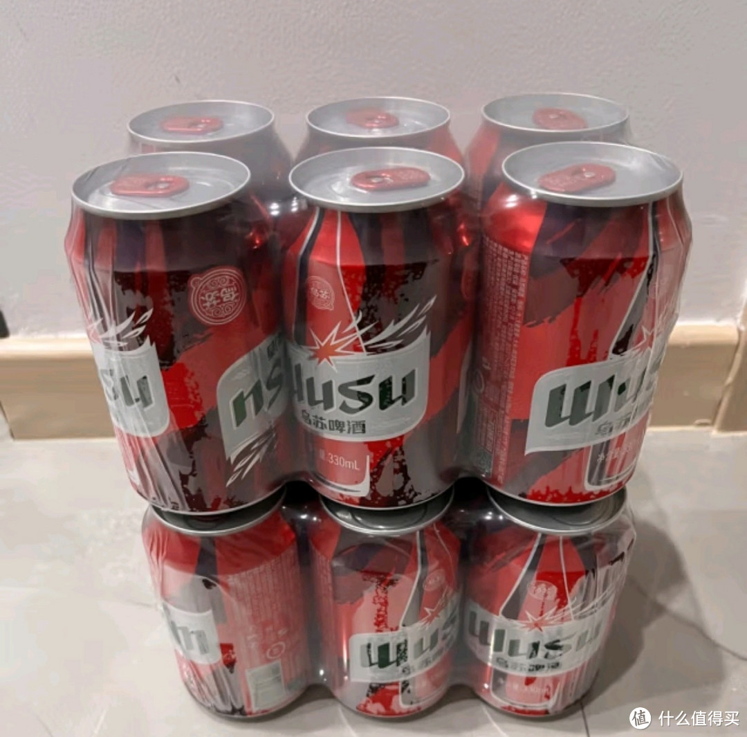 乌苏啤酒（wusu）大红乌苏烈性啤酒聚会露营婚宴畅饮啤酒500ml*12罐箱装