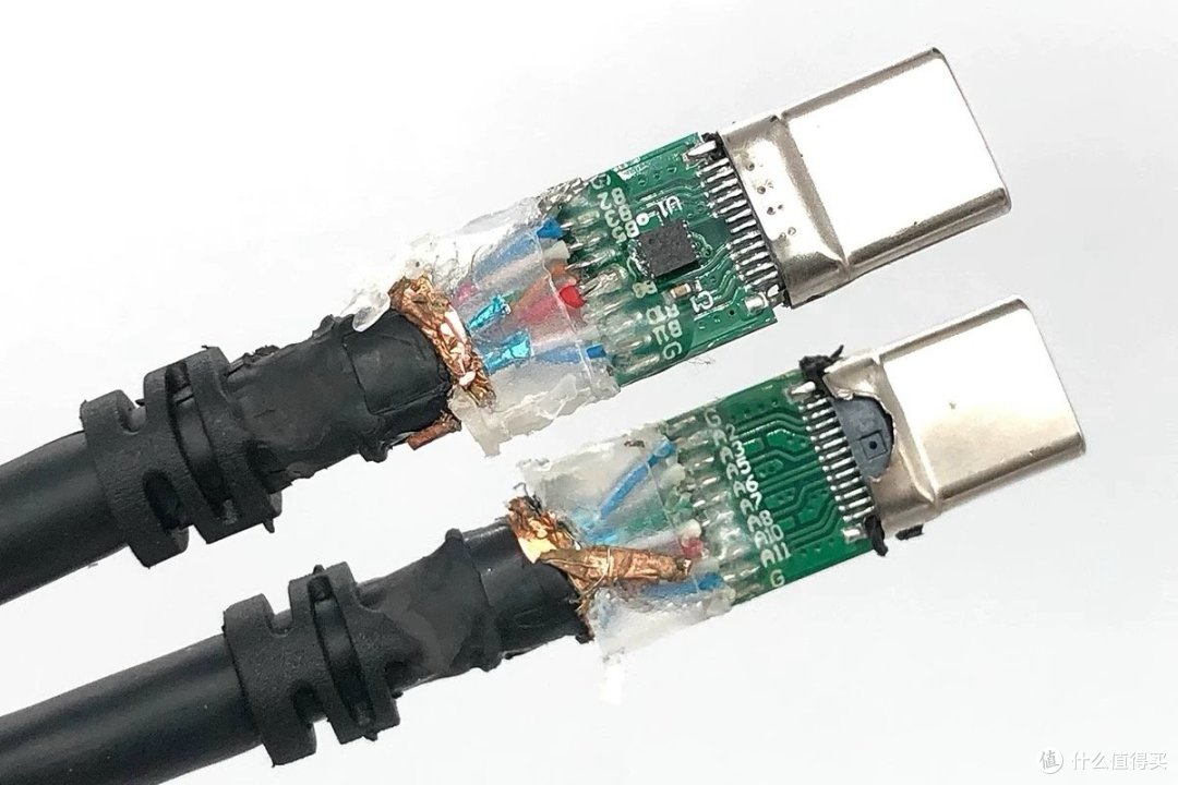 全功能USB C 数据线拆解报告 E-Marker芯片100瓦5A 手机电脑平板显示器投屏PD3.0快充61004-00848兼容LG EAD63932607 EAD63932606 USB Type-C Cable