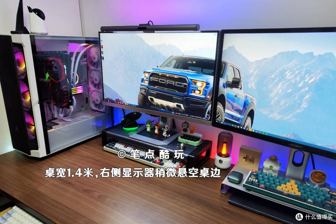 一米宽的桌面，组合两个27寸的显示器可行吗？显示器支架怎么选？