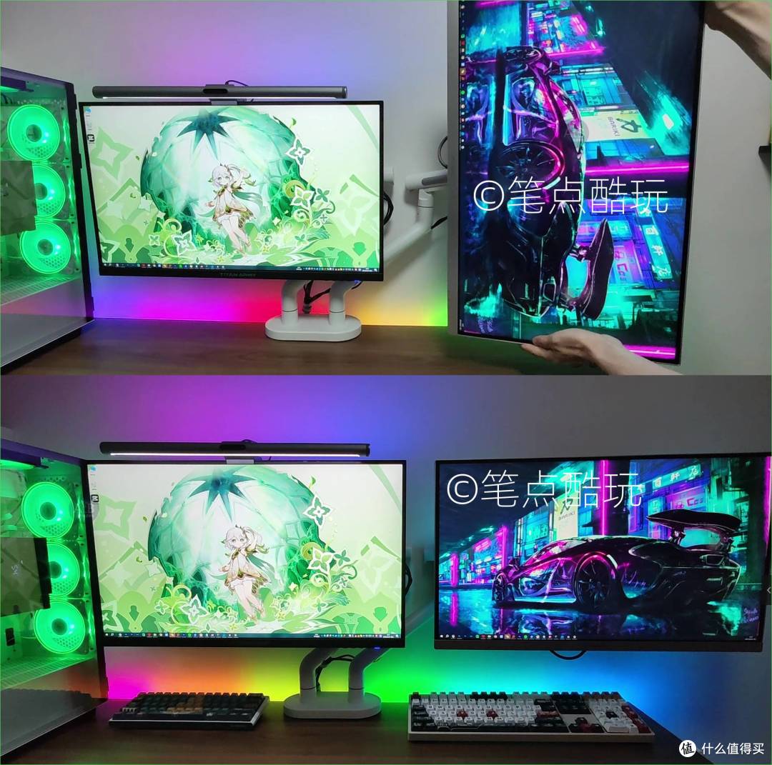 一米宽的桌面，组合两个27寸的显示器可行吗？显示器支架怎么选？