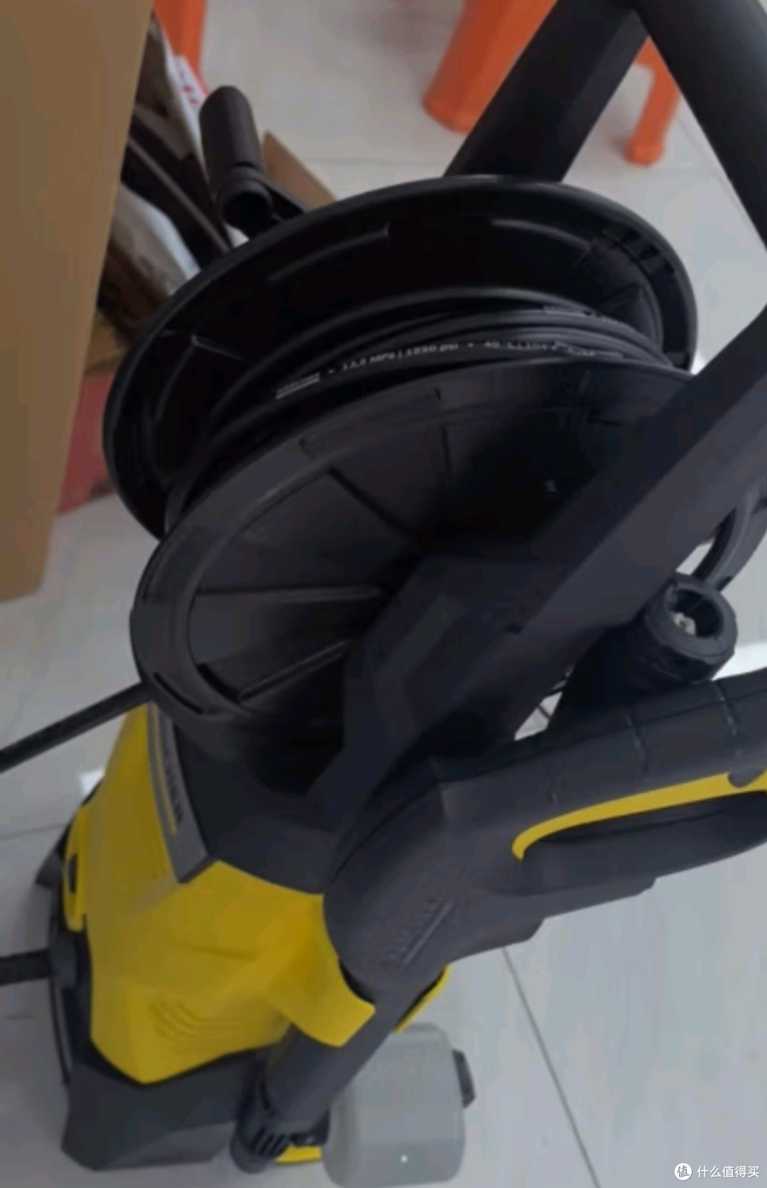 KARCHER德国卡赫 洗车高压水枪 家用洗车机清洗机220V卷轴收纳K3HR标准版