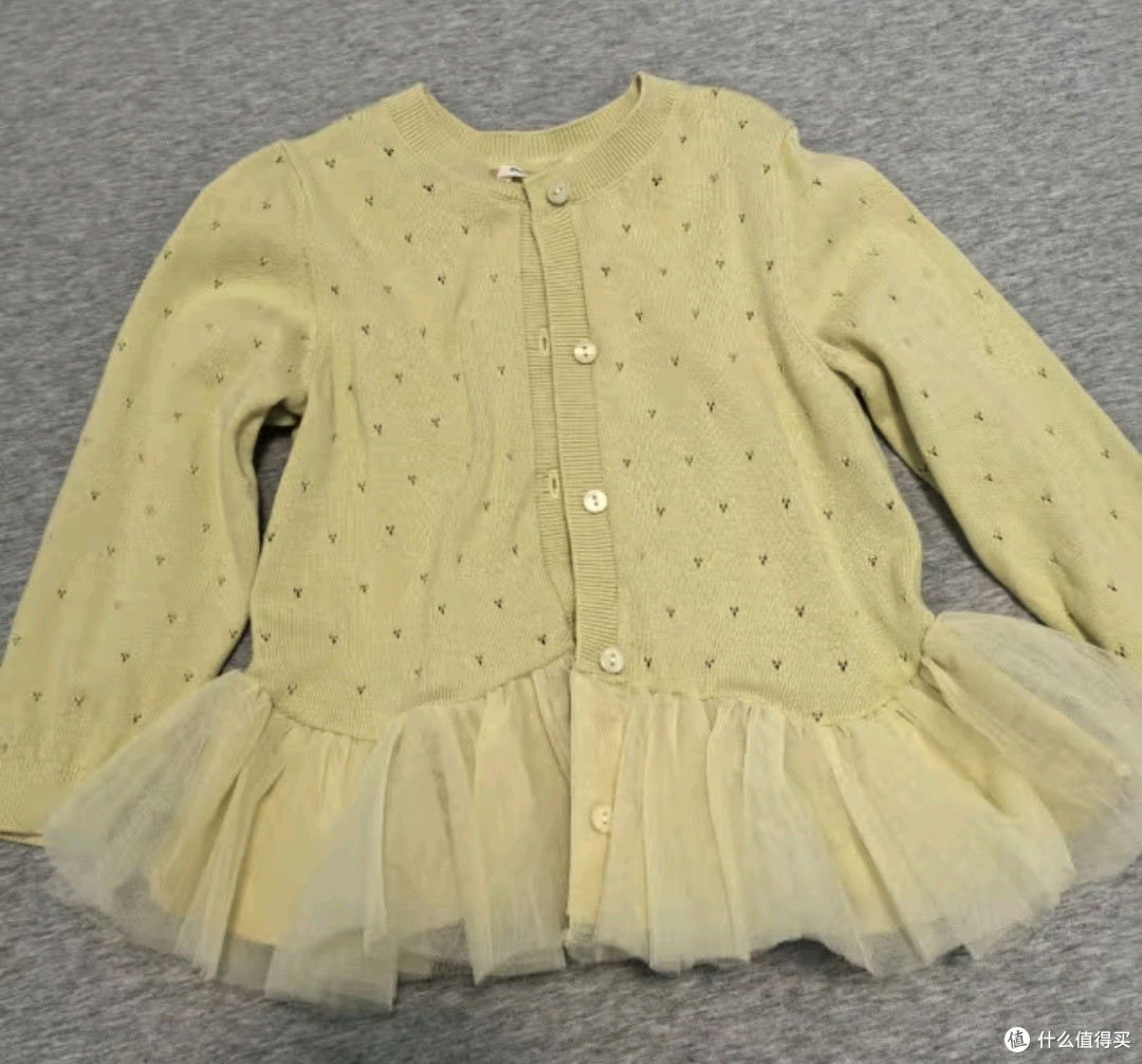 双11晒后购之戴维贝拉davebella女童毛衣开衫小童上衣2024秋季