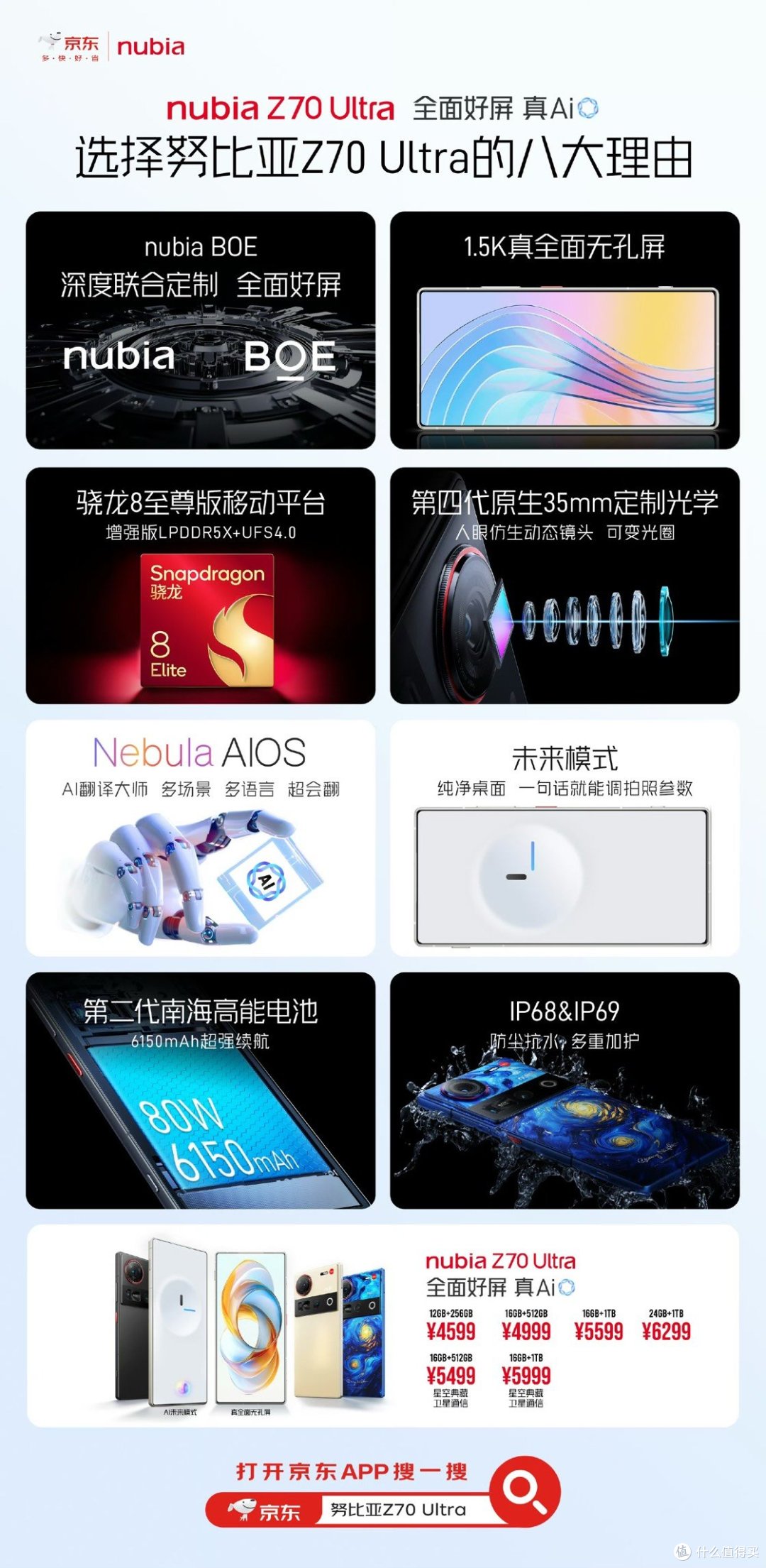 努比亚Z70 Ultra发布 全面屏一步到位