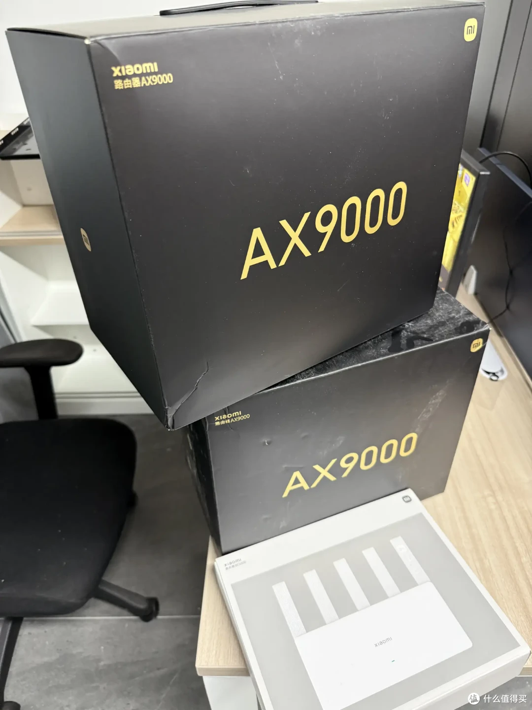 又来雷总这进货了!小米AX9000路由器买3台!速度是真快 偶尔抽风也气死