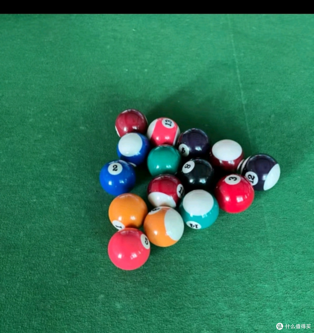 梦多福 台球子 黑八水晶台球子斯诺克球子中式台球桌球球母球训练