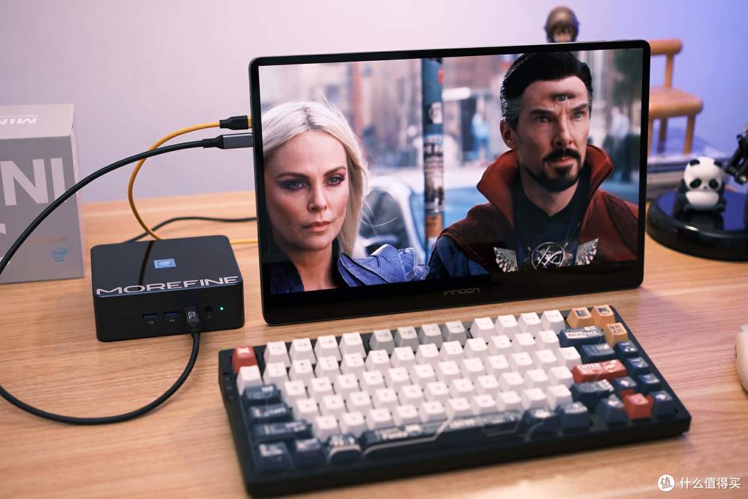 Type-C供电，前置USB-C后置HDMI+DP三屏4K，摩方M9S迷你主机测评