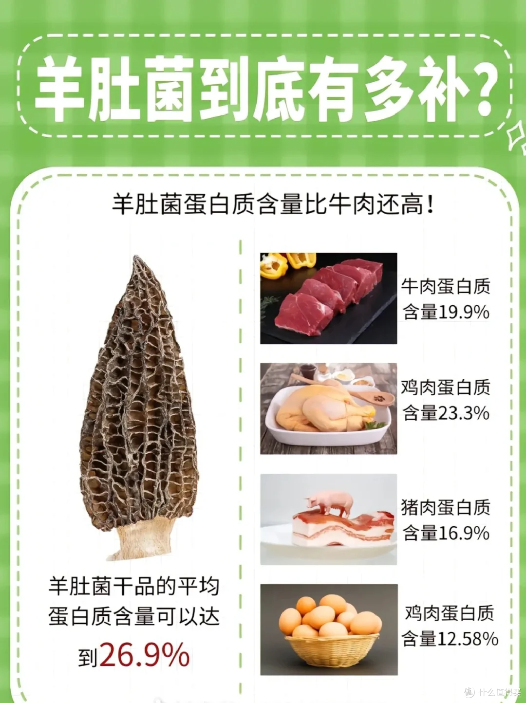 羊肚菌,菌中皇后的实际营养价值