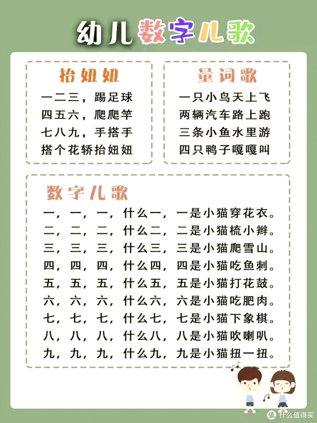 25首数字启蒙儿歌，让宝宝爱上数数字