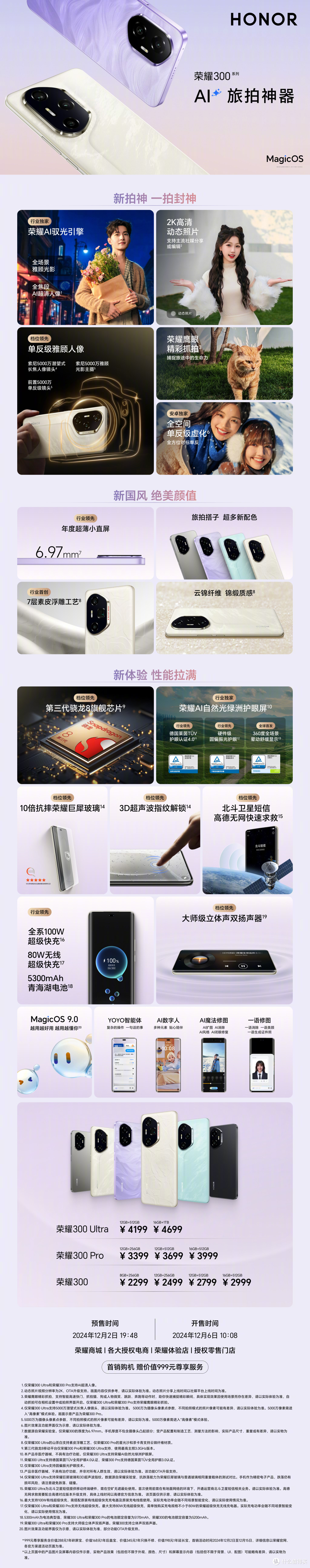 荣耀 300 系列解析, 对比 Reno 13 系列