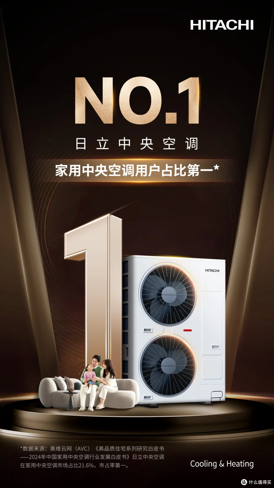 日立NO.1！家用中央空调市场用户占比第一