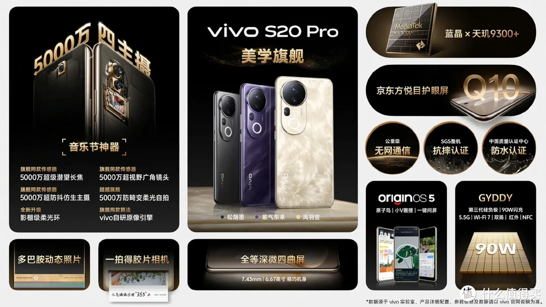 vivo S20系列预售，旗舰配置+超强夜景人像