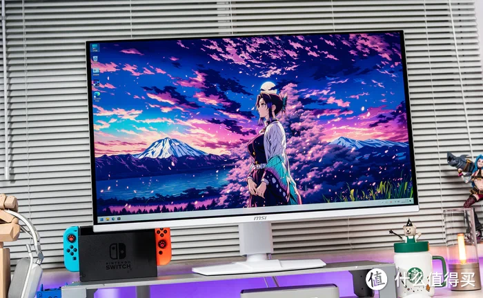 纯白电竞大屏——微星MPG 321URXW QD-OLED"极光"显示器开箱分享