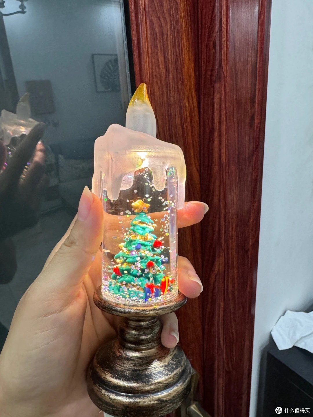 圣诞节蜡烛小夜灯桌面摆件 圣诞气氛超浓!