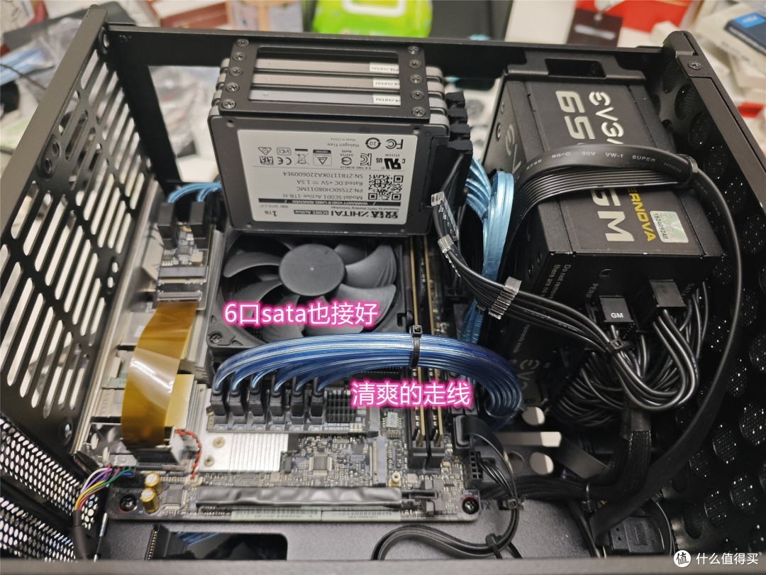 连接6口sata数据线