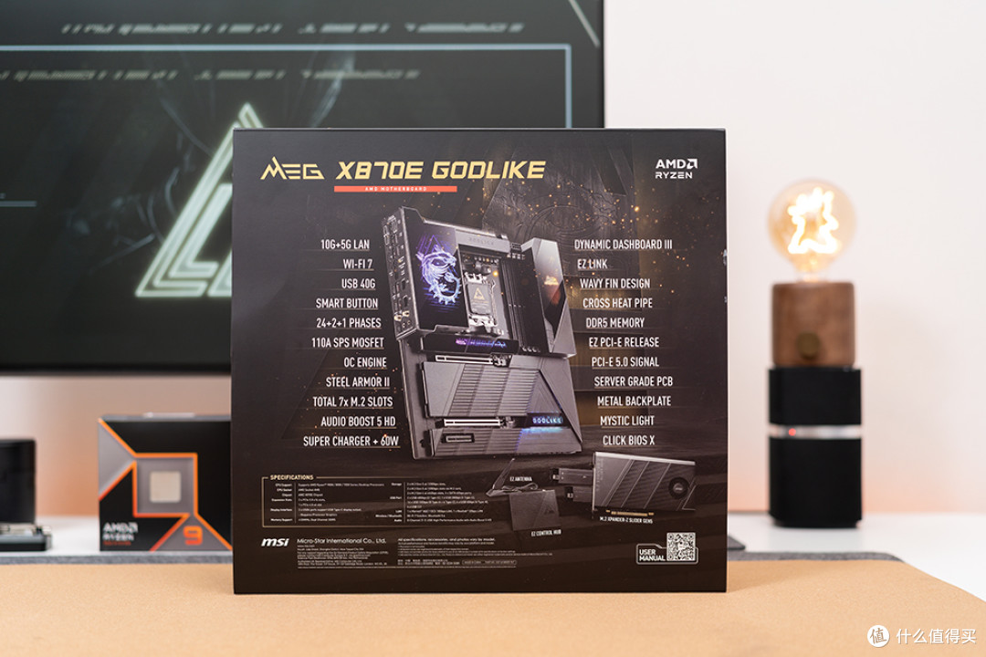 终身质保的顶配X870E主板,微星 MEG X870E GODLIKE 超神开箱体验