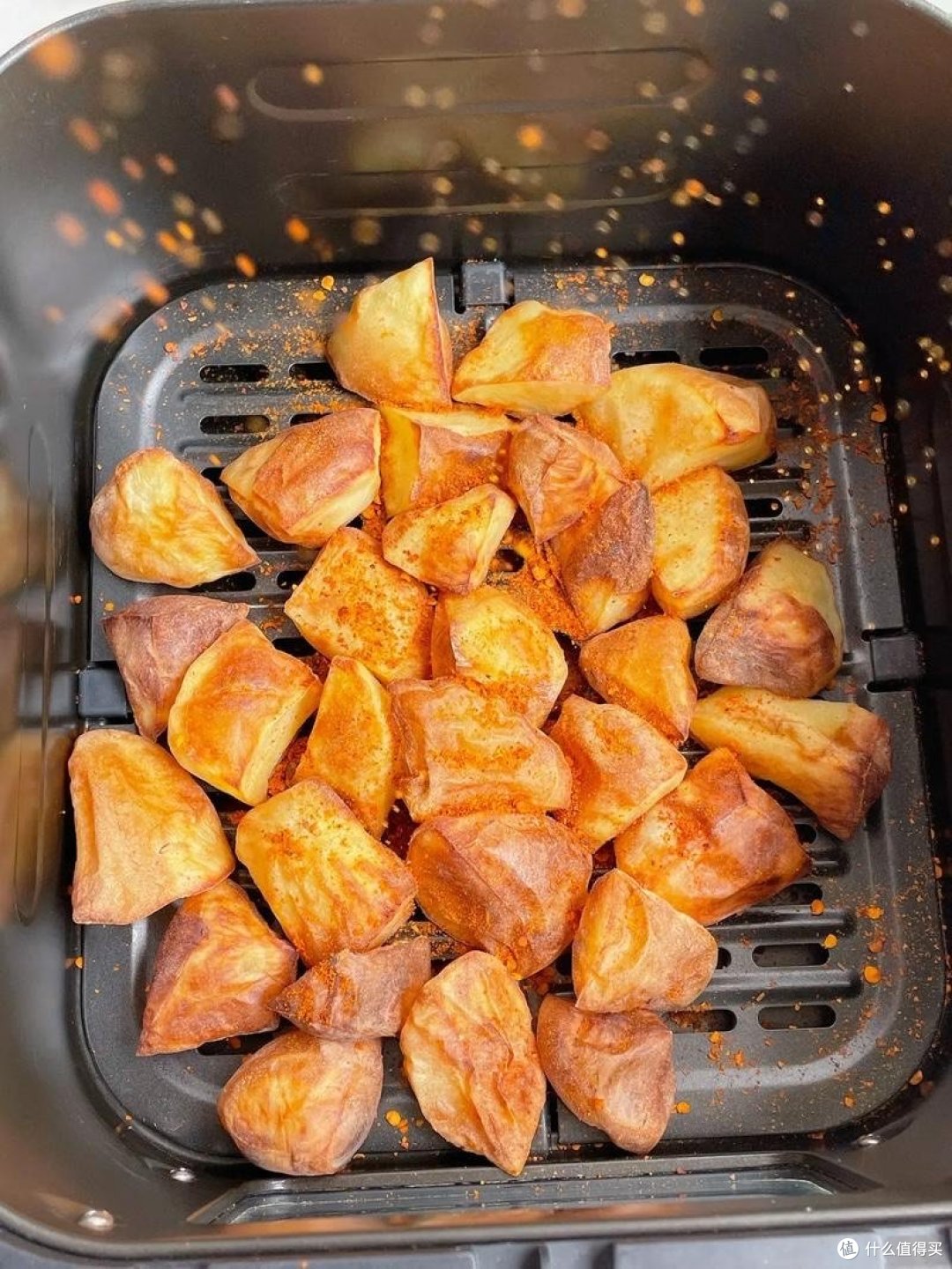 空气炸锅烤土豆，简单又好吃！