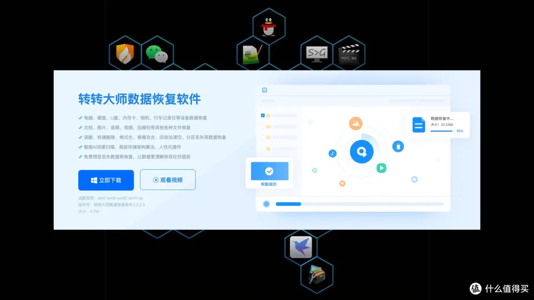 多种数据恢复优势
