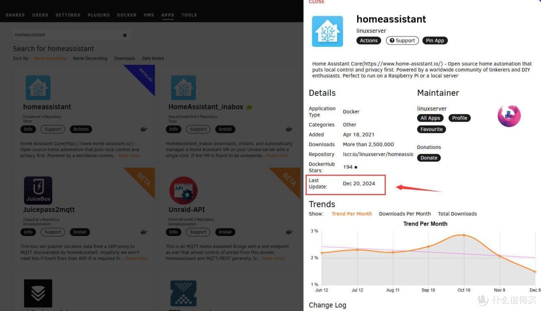 Unraid下安装与更新Home Assistant操作