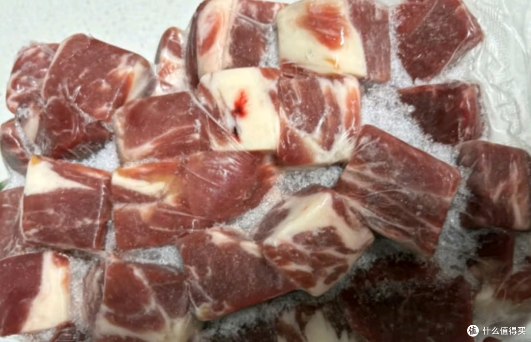 双旦吃喝之往来白丁 内蒙古牛腩块2斤净重 新鲜黄牛肉粒