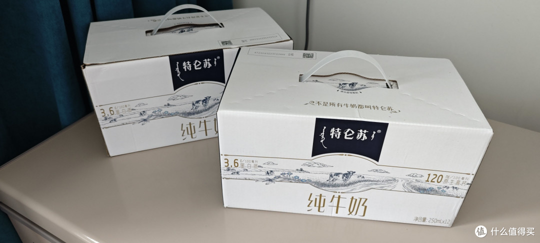 每逢过年,特伦苏纯牛奶是一定要买的。