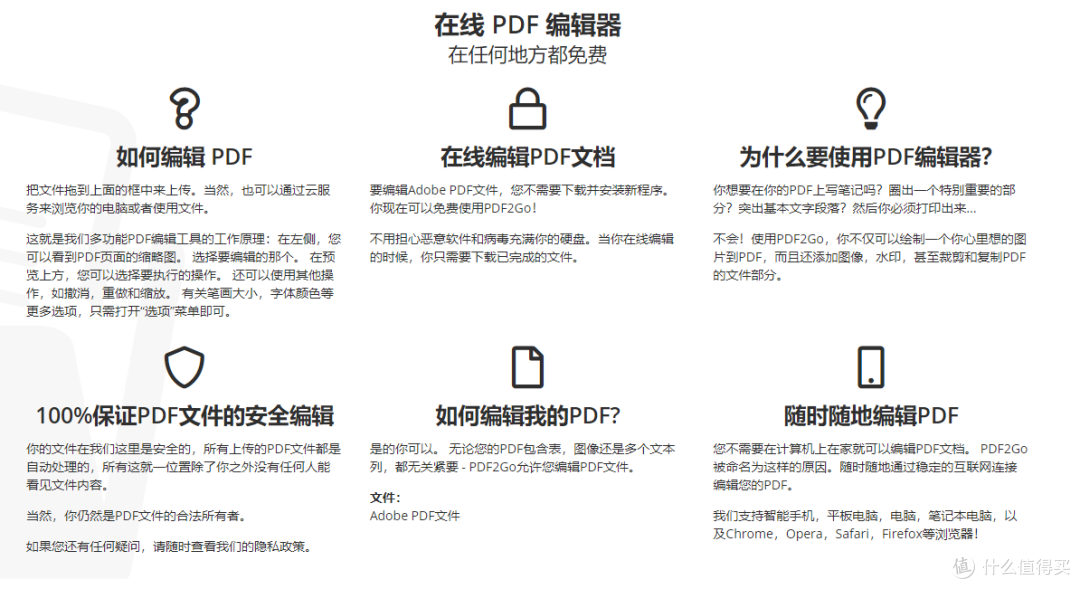 怎么在线编辑PDF