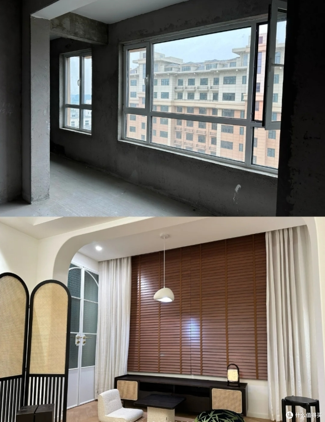 145㎡法式中古风|装修前后对比|落地35W
