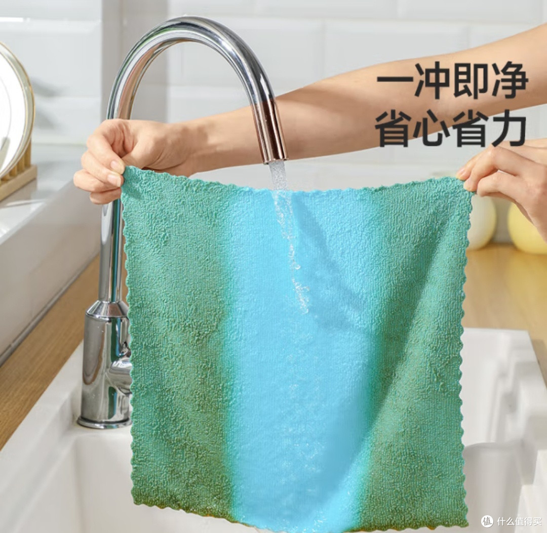 告别油腻!美丽雅纤维抹布,厨房新宠!