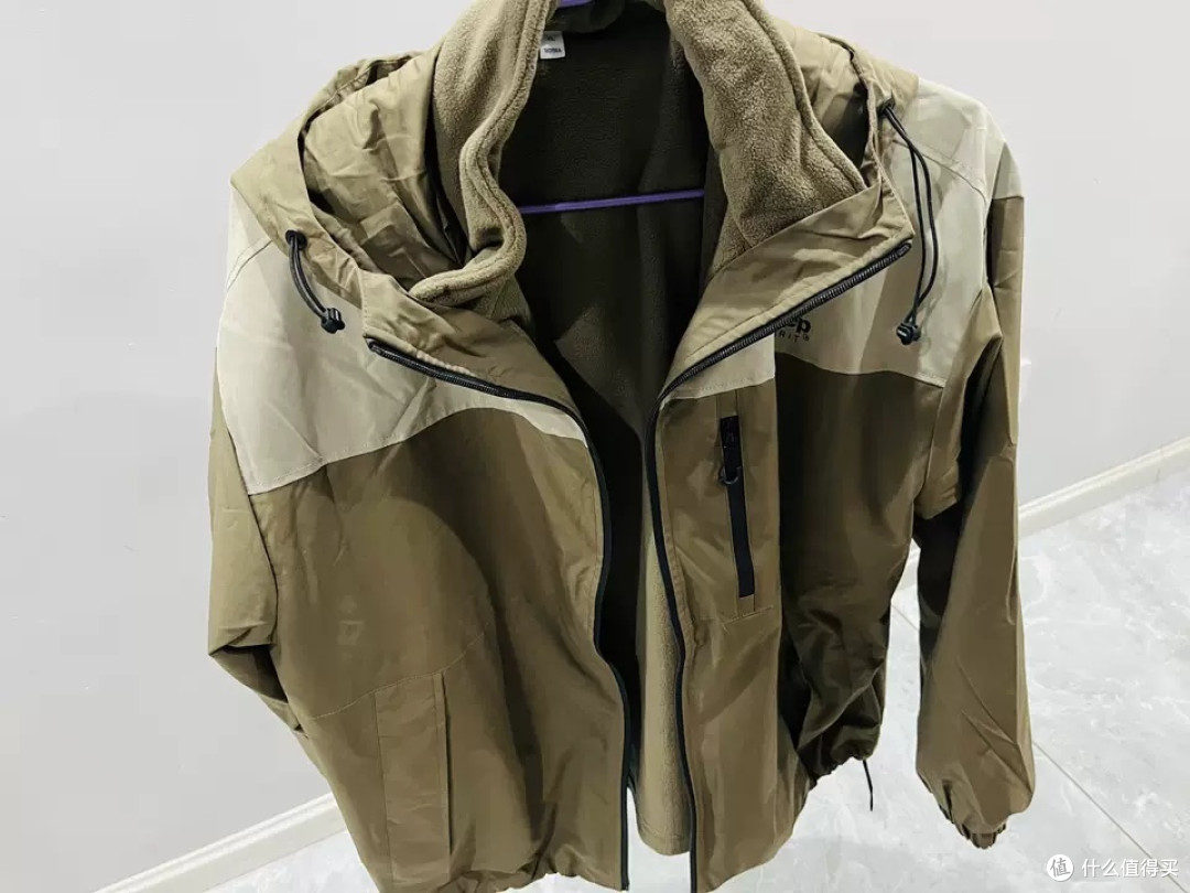 JEEP三合一冲锋衣,男士冬季必备加绒加厚棉服