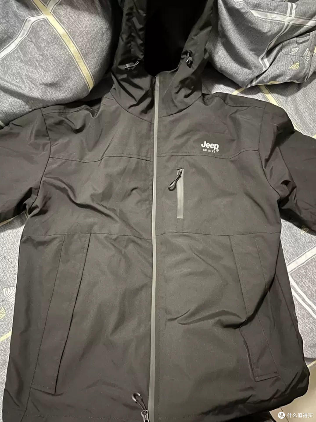 JEEP三合一冲锋衣,男士冬季必备加绒加厚棉服