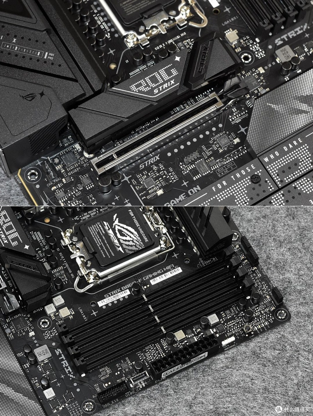 好看实力强ROG STRIX B860-F GAMING WIFI主板静态分享