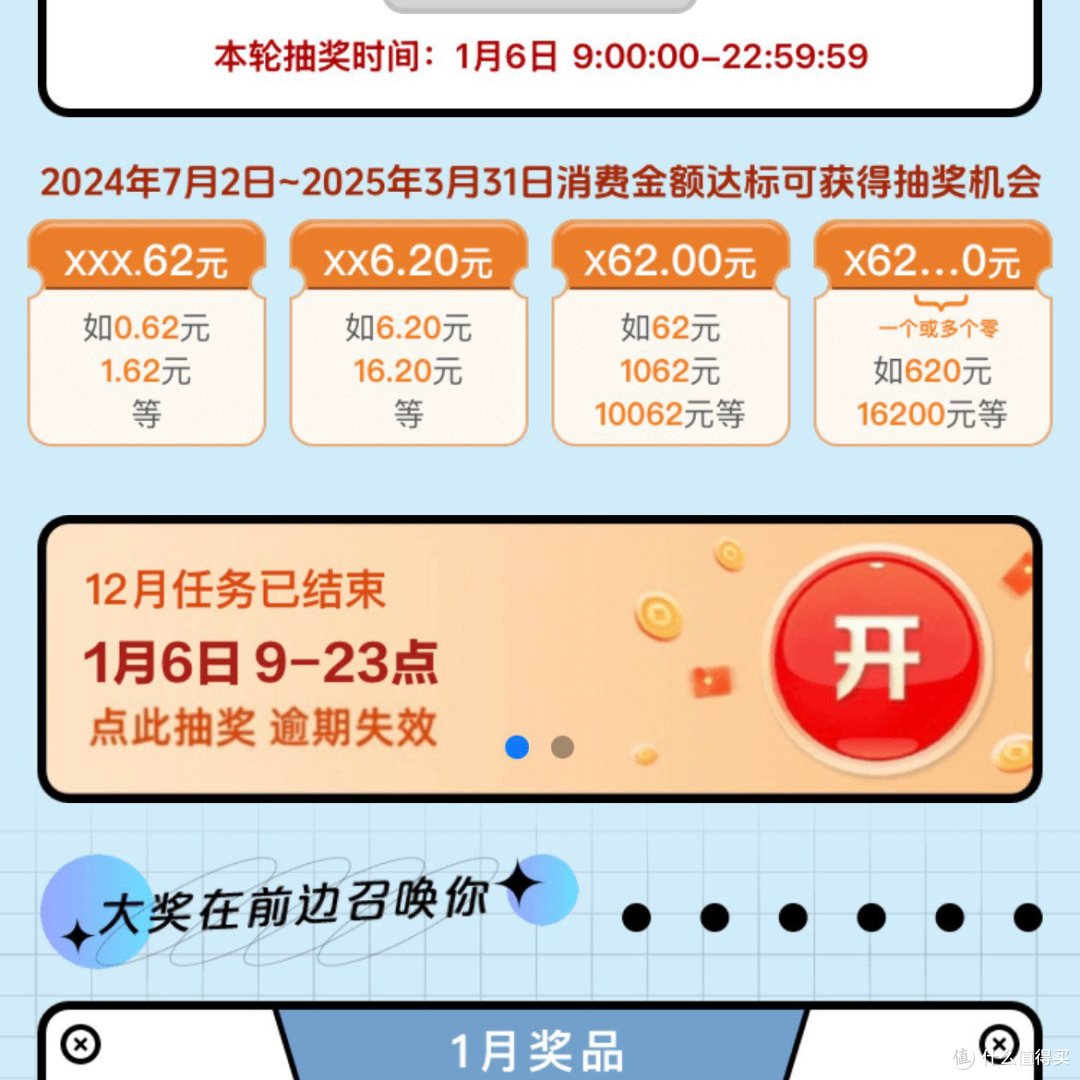 工行小红包🧧、立减金;云闪付62活动开奖提醒、移动小红包、建设银行周周领、交行周周领