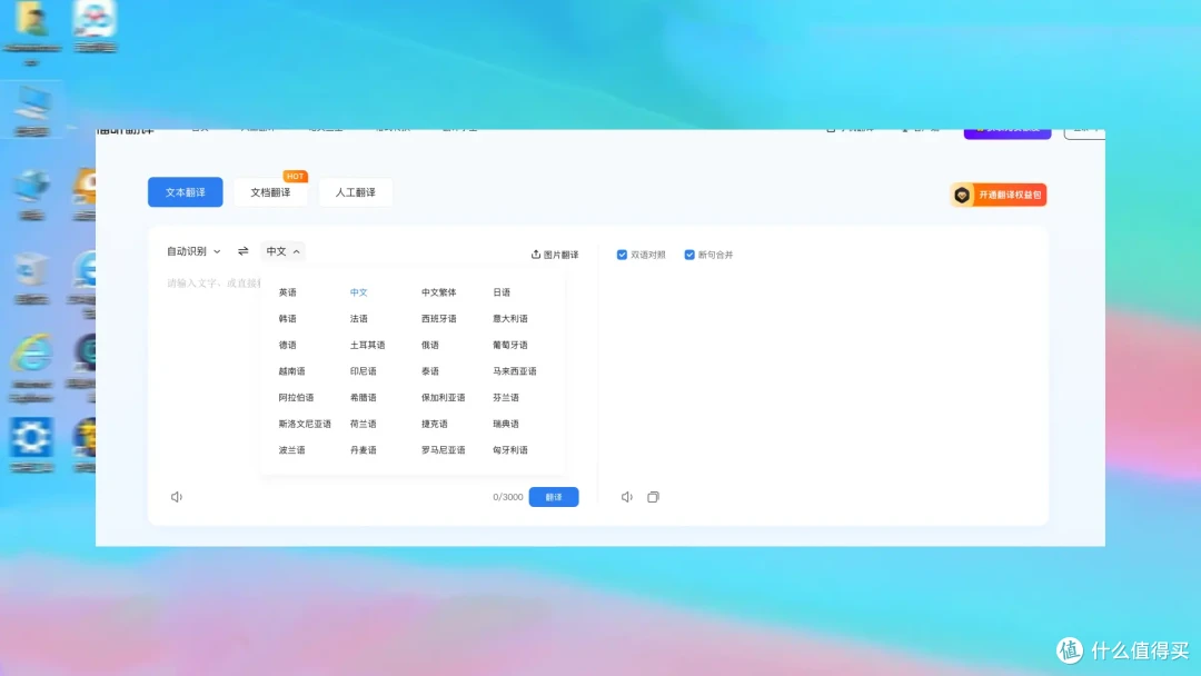 输出语言的选择