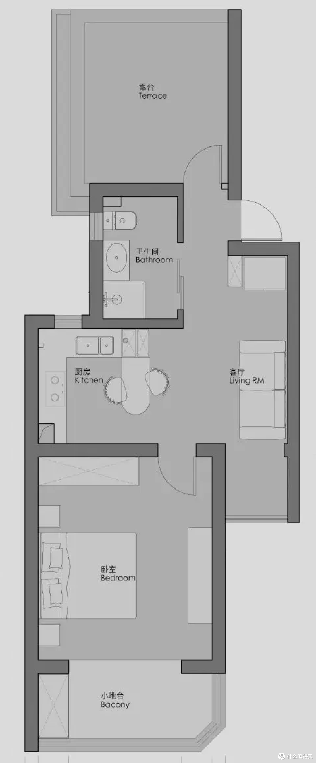 上海姑娘买46㎡顶楼,“挤”出9大功能区,简直小户型改造天花板!