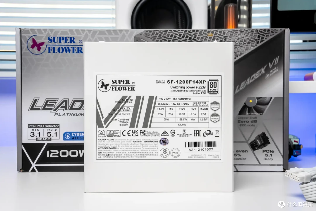 Ready for RTX 5090,振华LEADEX VII P1200W白金电源开箱