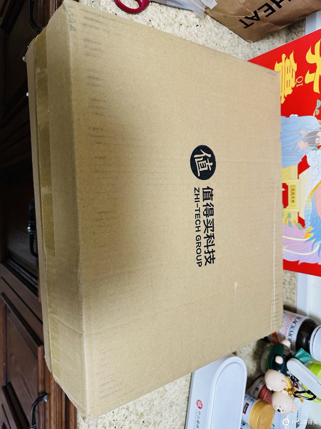 兑换的值得买春节麻将礼包到货啦！除了麻将小一点，其他太棒了！