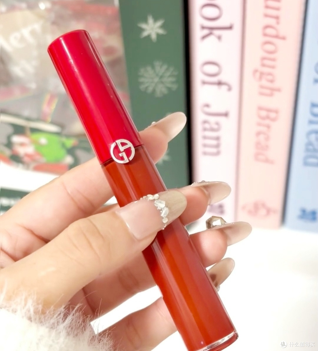 新年好气色:阿玛尼 传奇红管唇釉#405